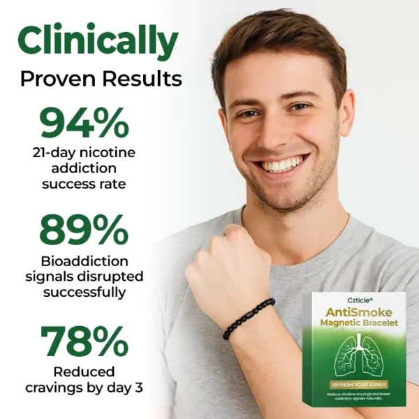 Czticle® AntiSmoke Magnetic Bracelet🌿Disrupts Nicotine Cravings Fast  in 21 Days
