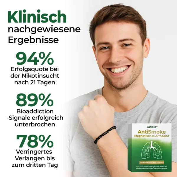 Czticle® AntiSmoke Magnetisches Armband🌿Unterbricht Nikotinsucht schnell – in nur 21 Tagen (Copy)