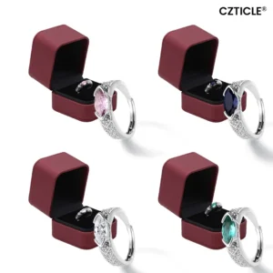 CZTICLE® Magnetology Moissanite Diamond Ring