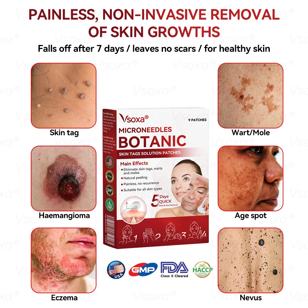 CZTICLE® 💧Microneedles Botanical Skin Tags Solution Patches - Made in the USA👩⚕️