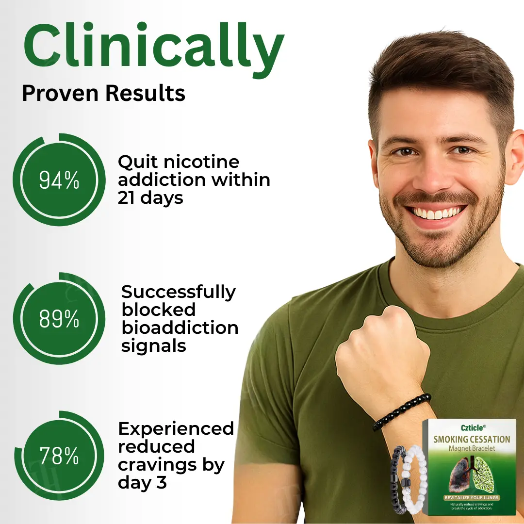 🔥Limited Time Offer🔥Czticle® Smoking Cessation Magnet Bracelet