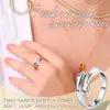 CZTICLE® Embrace Hug Couple Ring (1Pair)